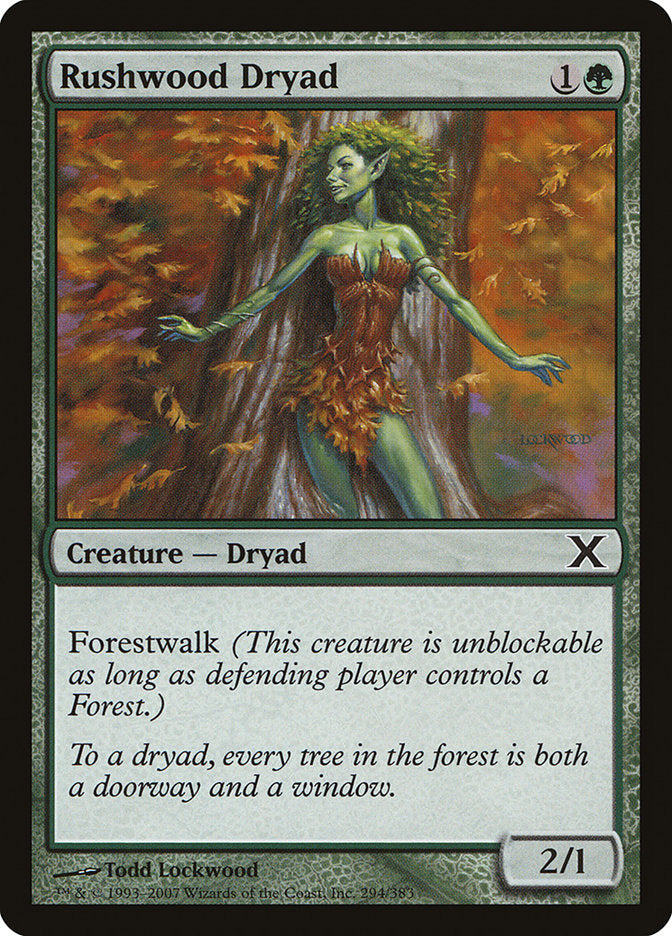 Rushwood Dryad [Tenth Edition] | Dumpster Cat Games