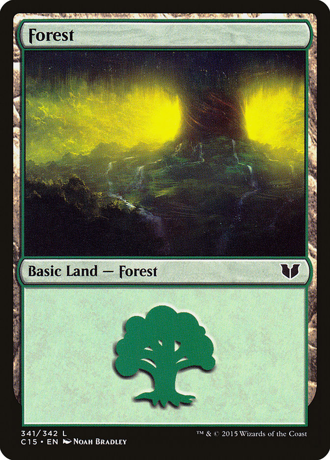 Forest (341) [Commander 2015] | Dumpster Cat Games