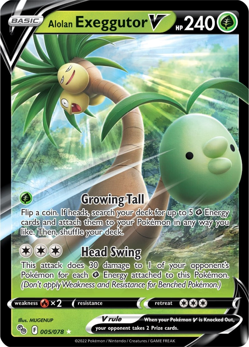 Alolan Exeggutor V (005/078) [Pokémon GO] | Dumpster Cat Games