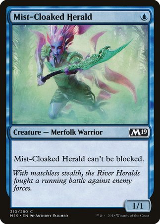 Mist-Cloaked Herald [Core Set 2019] | Dumpster Cat Games