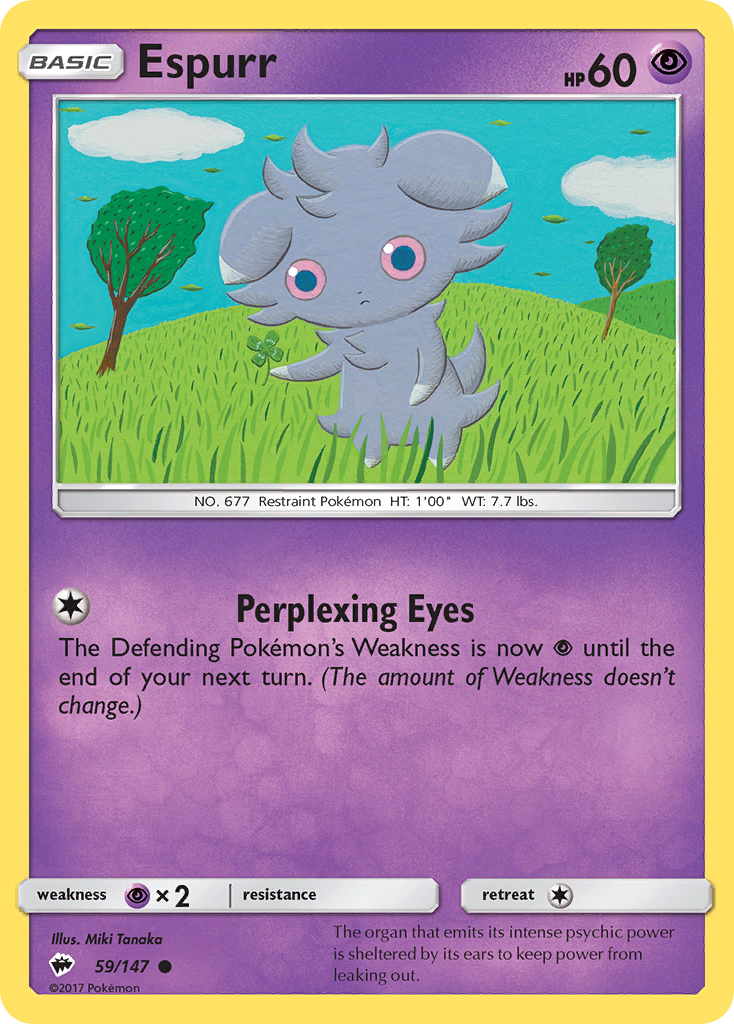 Espurr (59/147) [Sun & Moon: Burning Shadows] | Dumpster Cat Games
