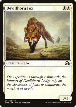 Devilthorn Fox [Shadows over Innistrad] | Dumpster Cat Games
