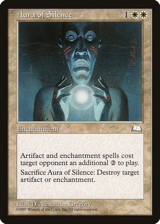 Aura of Silence [Weatherlight] | Dumpster Cat Games