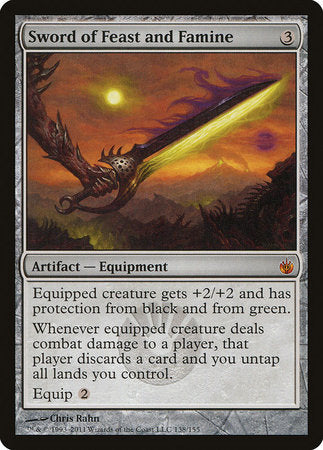 Sword of Feast and Famine [Mirrodin Besieged] | Dumpster Cat Games