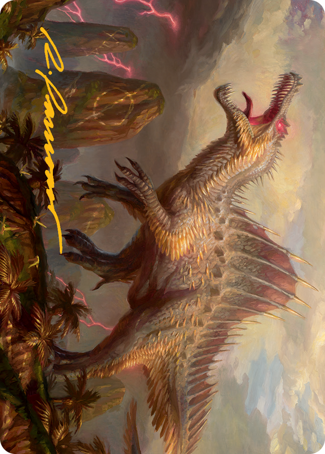 Etali, Primal Conqueror Art Card (Gold-Stamped Signature) [March of the Machine Art Series] | Dumpster Cat Games