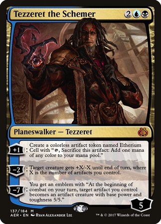 Tezzeret the Schemer [Aether Revolt] | Dumpster Cat Games