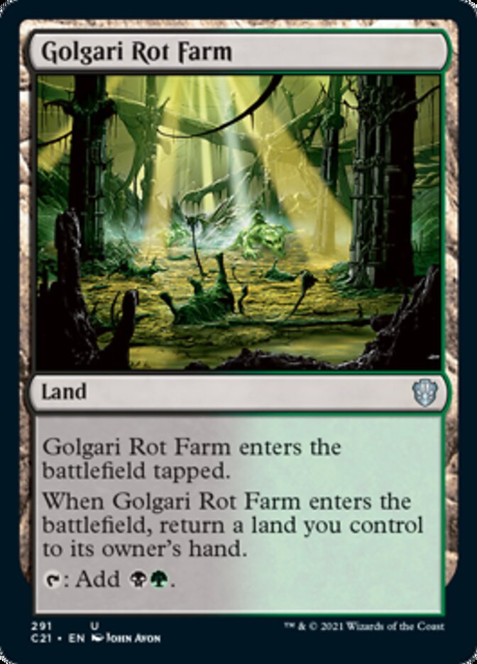 Golgari Rot Farm [Commander 2021] | Dumpster Cat Games