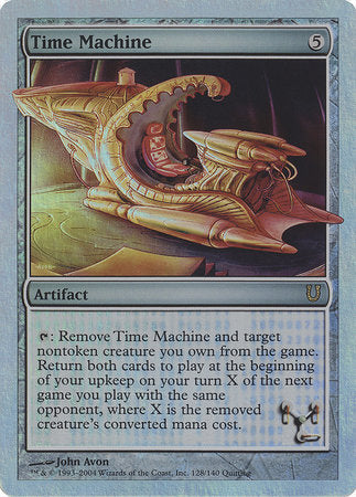 Time Machine (Alternate Foil) [Unhinged] | Dumpster Cat Games