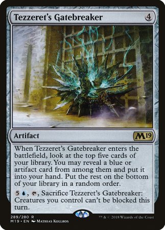 Tezzeret's Gatebreaker [Core Set 2019] | Dumpster Cat Games
