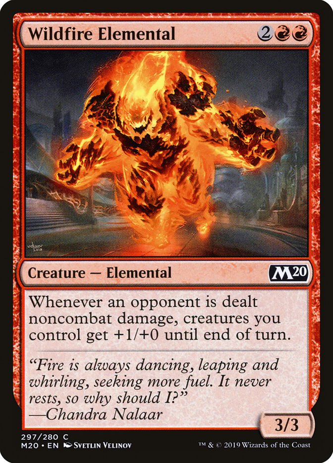 Wildfire Elemental [Core Set 2020] | Dumpster Cat Games