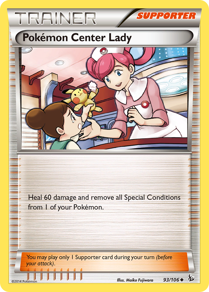 Pokemon Center Lady (93/106) [XY: Flashfire] | Dumpster Cat Games