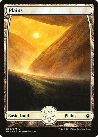 Plains (250) - Full Art [Battle for Zendikar] | Dumpster Cat Games
