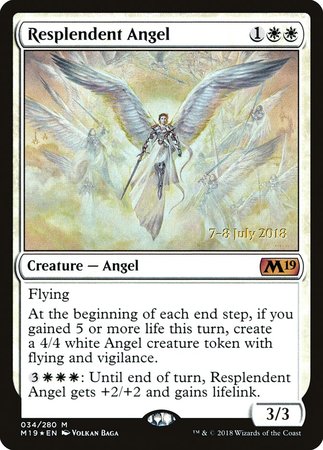 Resplendent Angel [Core Set 2019 Promos] | Dumpster Cat Games