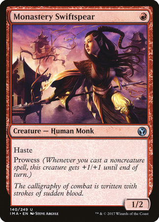 Monastery Swiftspear [Iconic Masters] | Dumpster Cat Games