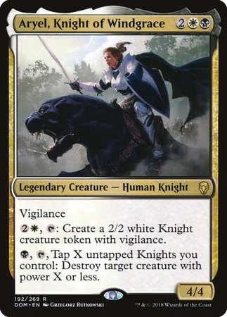 Aryel, Knight of Windgrace [Dominaria] | Dumpster Cat Games