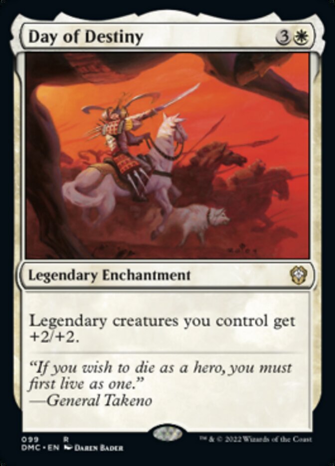 Day of Destiny [Dominaria United Commander] | Dumpster Cat Games