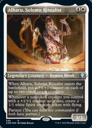 Alharu, Solemn Ritualist (Foil Etched) [Commander Legends] | Dumpster Cat Games