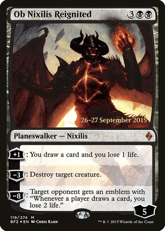 Ob Nixilis Reignited [Battle for Zendikar Promos] | Dumpster Cat Games