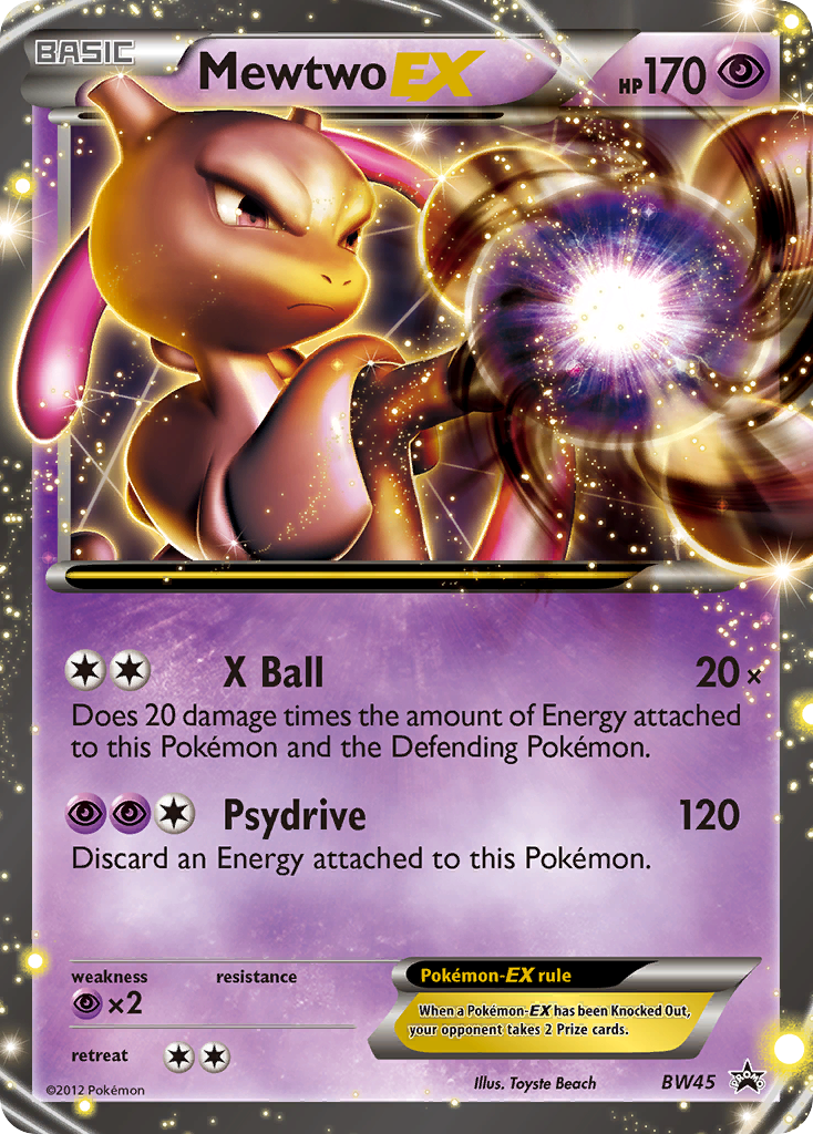 Mewtwo EX (BW45) [Black & White: Black Star Promos] | Dumpster Cat Games