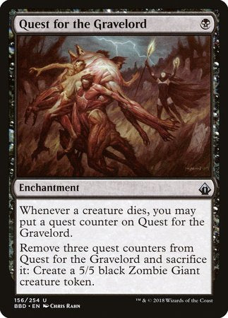 Quest for the Gravelord [Battlebond] | Dumpster Cat Games