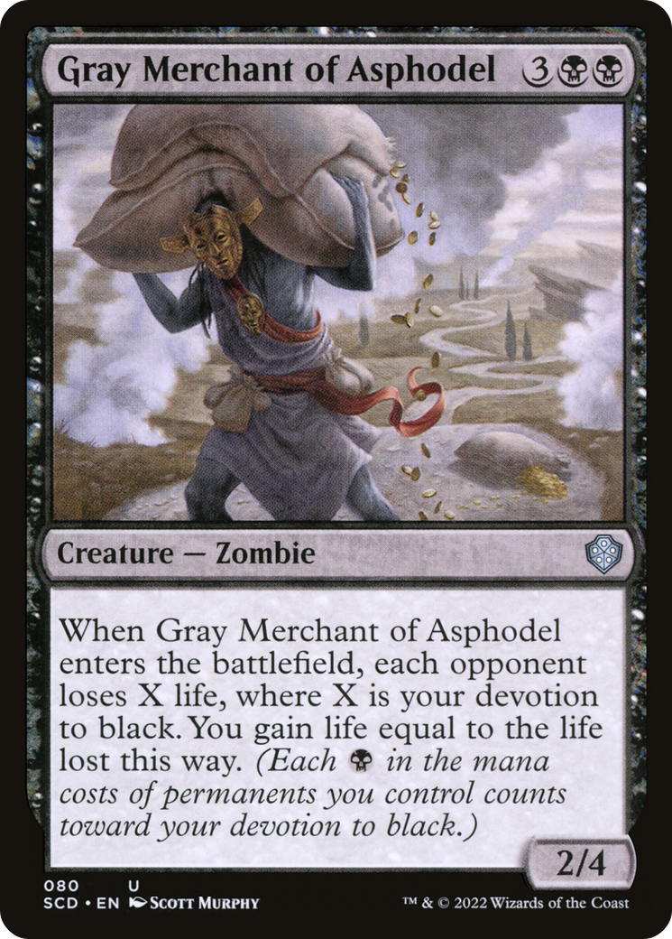 Gray Merchant of Asphodel [Starter Commander Decks] | Dumpster Cat Games