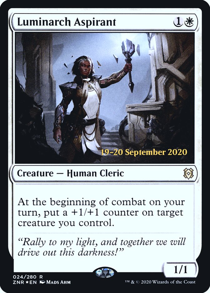 Luminarch Aspirant  [Zendikar Rising Prerelease Promos] | Dumpster Cat Games