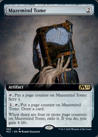 Mazemind Tome (Extended Art) [Core Set 2021] | Dumpster Cat Games