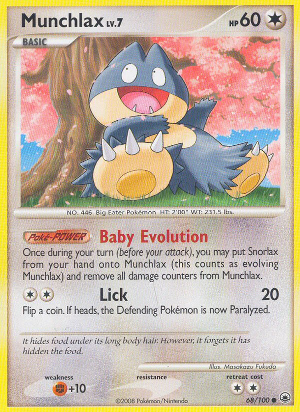 Munchlax (68/100) [Diamond & Pearl: Majestic Dawn] | Dumpster Cat Games