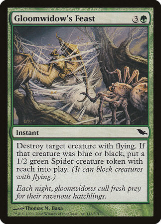 Gloomwidow's Feast [Shadowmoor] | Dumpster Cat Games