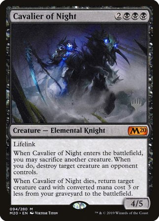 Cavalier of Night [Core Set 2020 Promos] | Dumpster Cat Games