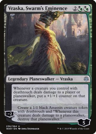 Vraska, Swarm's Eminence [War of the Spark] | Dumpster Cat Games