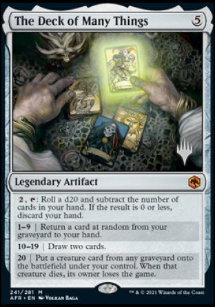 The Deck of Many Things (Promo Pack) [Dungeons & Dragons: Adventures in the Forgotten Realms Promos] | Dumpster Cat Games