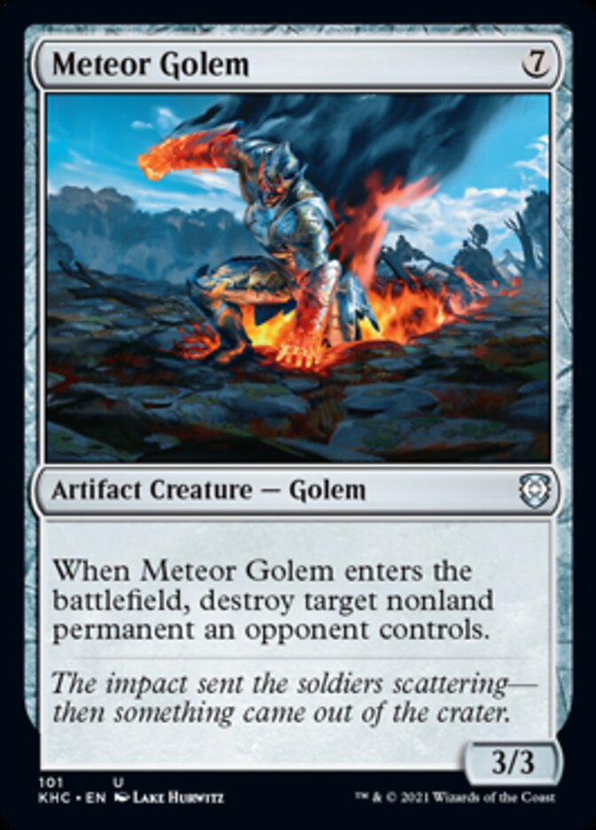 Meteor Golem [Kaldheim Commander] | Dumpster Cat Games