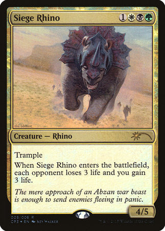 Siege Rhino [Magic Origins Clash Pack] | Dumpster Cat Games