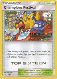 Champions Festival (SM78) (2017 Top Sixteen) [Sun & Moon: Black Star Promos] | Dumpster Cat Games