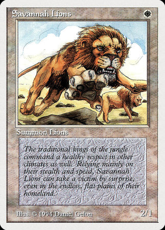 Savannah Lions [Summer Magic / Edgar] | Dumpster Cat Games
