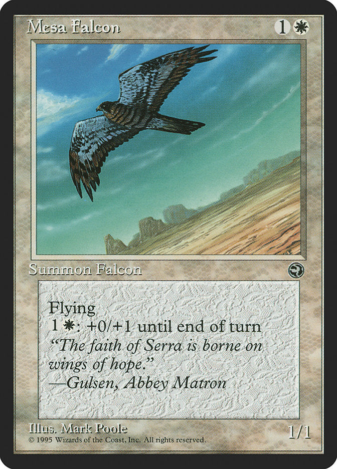 Mesa Falcon (Gulsen Flavor Text) [Homelands] | Dumpster Cat Games