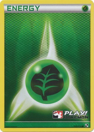 Grass Energy (105/114) (Play Pokemon Promo) [Black & White: Base Set] | Dumpster Cat Games