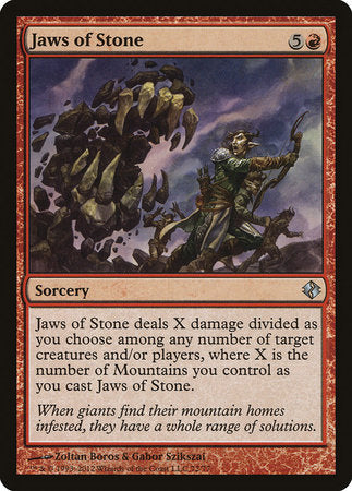 Jaws of Stone [Duel Decks: Venser vs. Koth] | Dumpster Cat Games