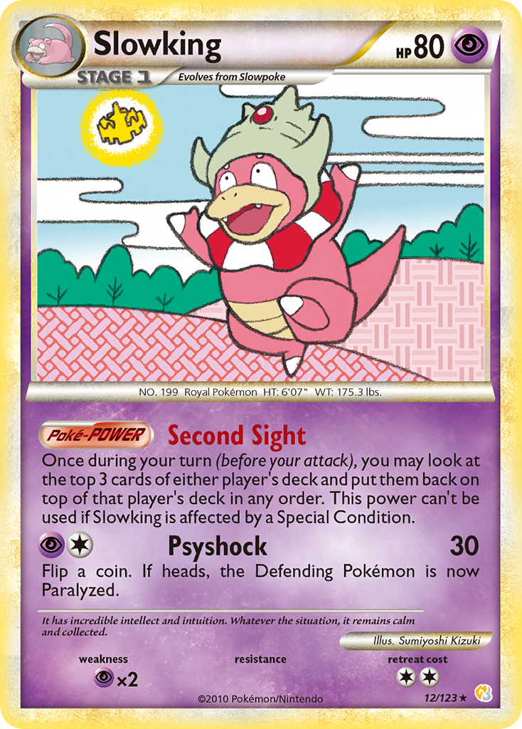 Slowking (12/123) [HeartGold & SoulSilver: Base Set] | Dumpster Cat Games