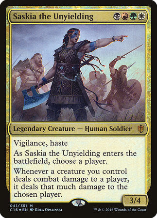 Saskia the Unyielding [Commander 2016] | Dumpster Cat Games