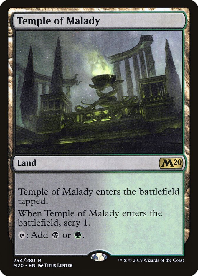 Temple of Malady [Core Set 2020] | Dumpster Cat Games