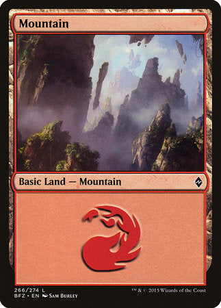 Mountain (266) [Battle for Zendikar] | Dumpster Cat Games
