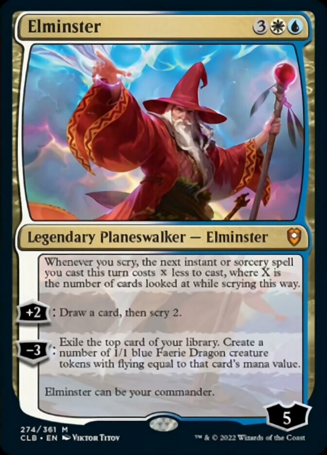 Elminster [Commander Legends: Battle for Baldur's Gate] | Dumpster Cat Games