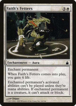 Faith's Fetters [Ravnica: City of Guilds] | Dumpster Cat Games