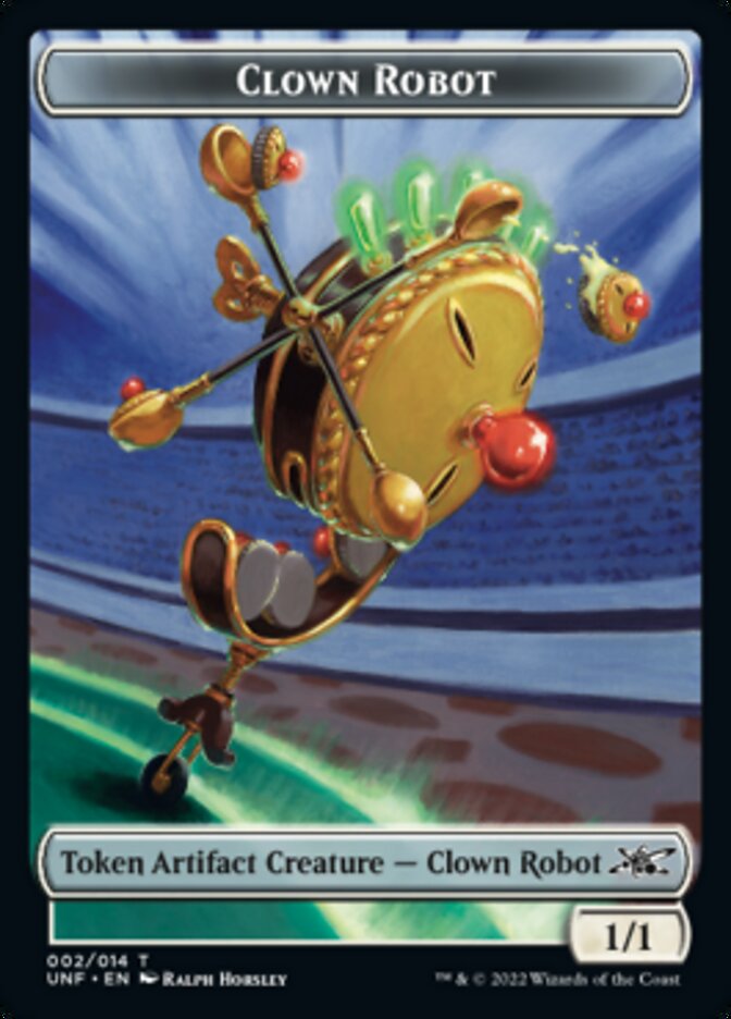 Clown Robot (002) Token [Unfinity Tokens] | Dumpster Cat Games
