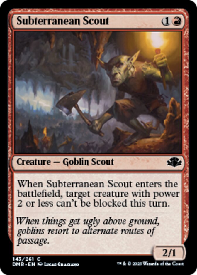 Subterranean Scout [Dominaria Remastered] | Dumpster Cat Games