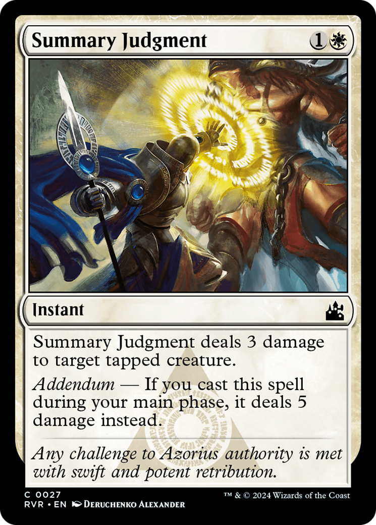 Summary Judgment [Ravnica Remastered] | Dumpster Cat Games