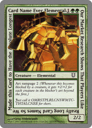 Our Market Research Shows That Players Like Really Long Card Names.... [Unhinged] | Dumpster Cat Games