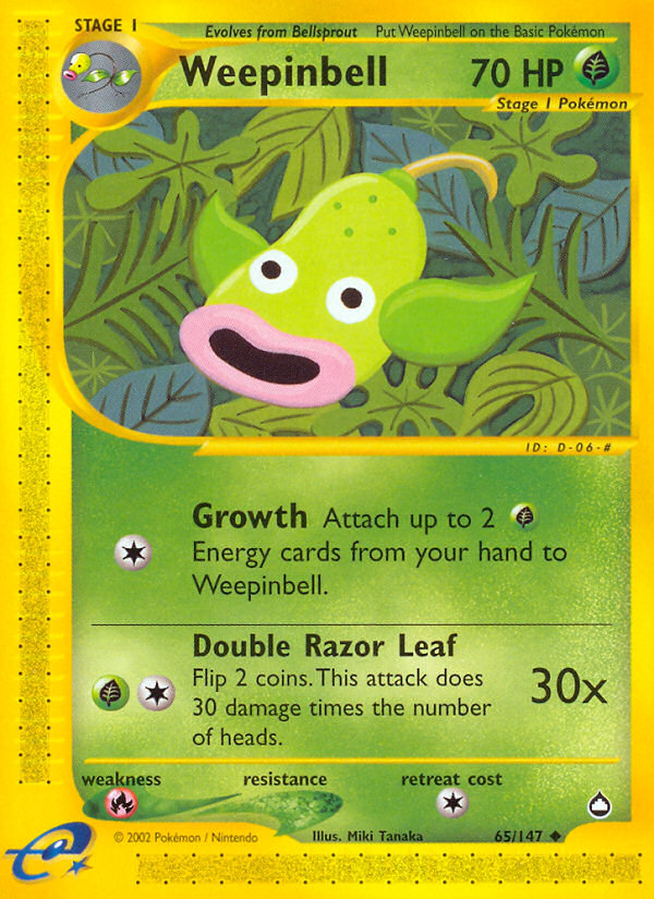 Weepinbell (65/147) [Aquapolis] | Dumpster Cat Games